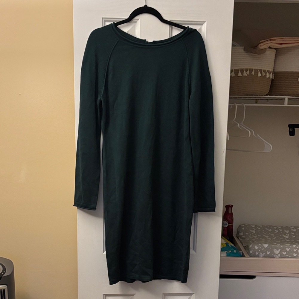 Marc New York Dark Green Long Sleeve Dress